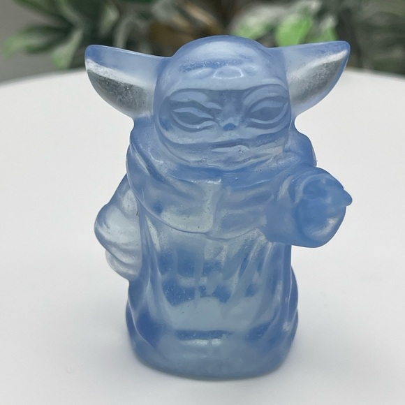 2 Baby Yoda “Grogu” Opalite Carvings - Picture 2 of 10
